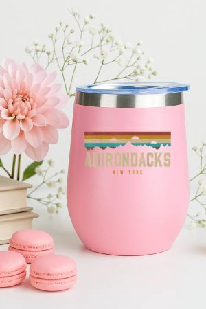 Adirondacks Vintage Mountains Hiking Camping 12oz Tumbler