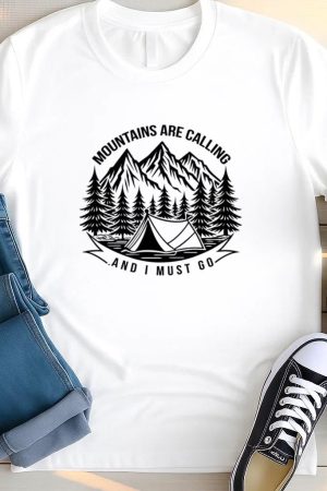 Adventurer Hiking Energetic Graphic T Shirt