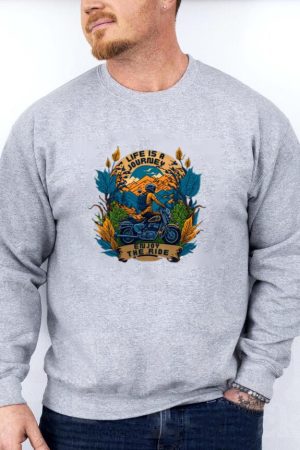 Adventurer Motorbike Confident Graphic Sweatshirt