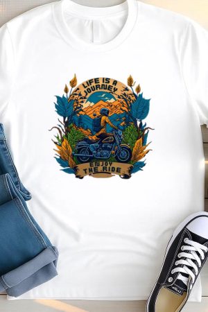 Adventurer Motorbike Confident Graphic T Shirt