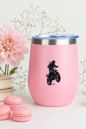 Adventurer Motorbike Focused Graphic 12oz Tumbler