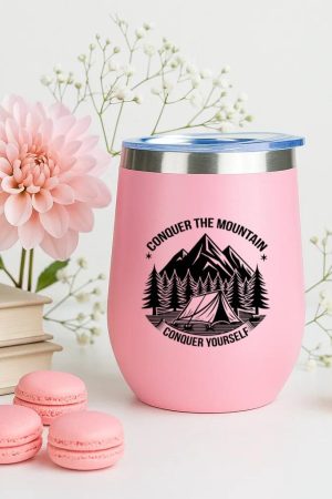 Adventurer Motorbike Peaceful Graphic 12oz Tumbler