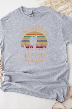 And She Lived Happily Ever After Hiking Camping T-Shirt