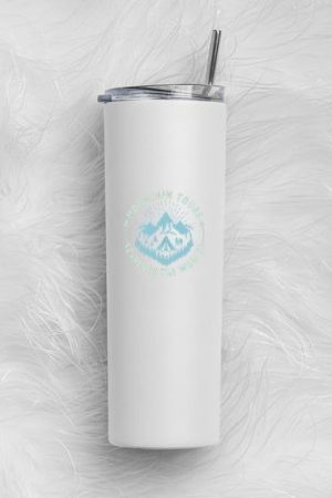 Camper Hiking Brave Bold Skinny Tumbler 20oz