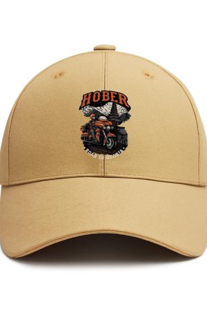 Camper Motorbike Curious Graphic Cotton Baseball Hat