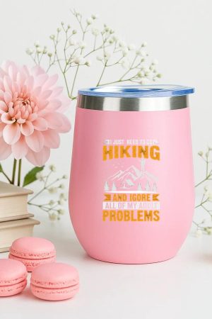 Camper Motorbike Happy Graphic 12oz Tumbler