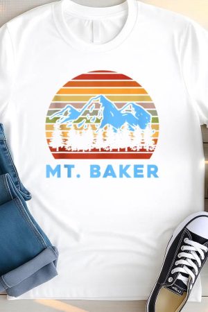 Camping Mt. Baker Hiking Nature T Shirt