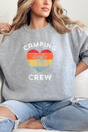 Camping Trip Hiking Crew Sweatshirt