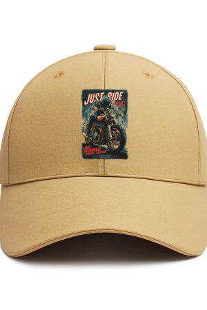 Cruiser Motorbike Focused Edgy Cotton Baseball Hat