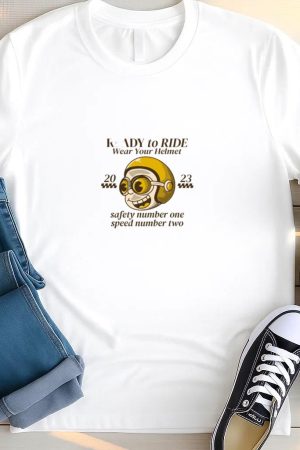 Cruiser Motorbike Happy Edgy T Shirt
