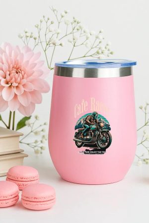 Driver Motorbike Curious Minimal 12oz Tumbler