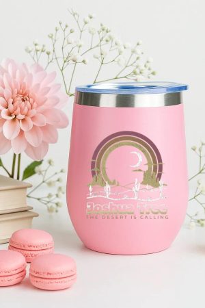 Earth Day Joshua Tree Desert Camping & Hiking 12oz Tumbler