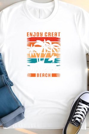 Explorer Hiking Excited Modern T Shirt