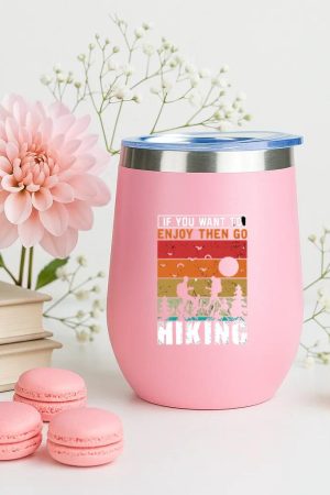 Fisher Hiking Happy Vintage 12oz Tumbler