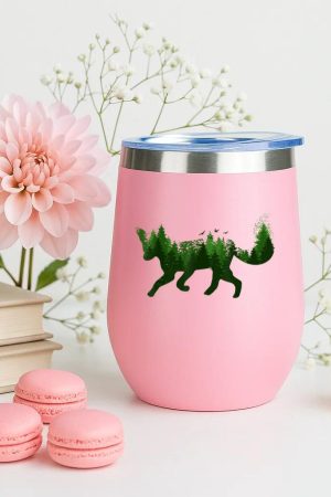 Fox Forest Nature Outdoor Hiking Camping Hunting 12oz Tumbler