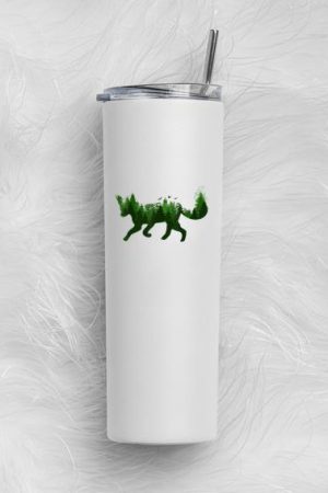 Fox Forest Nature Outdoor Hiking Camping Hunting Skinny Tumbler 20oz