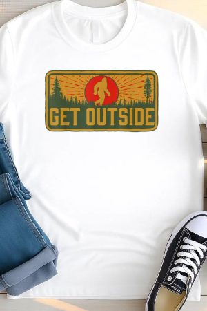 Get Outside Vintage Bigfoot Hiking T Shirt