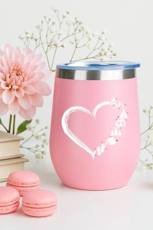 Heart Camping And Hiking 12oz Tumbler