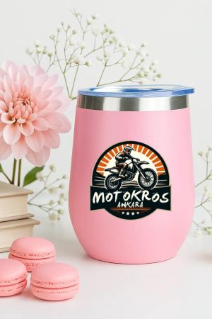 Hiker Motorbike Confident Minimal 12oz Tumbler