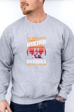 Hiker Motorbike Happy Minimal Sweatshirt