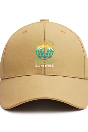 Hiker Motorbike Peaceful Minimal Cotton Baseball Hat