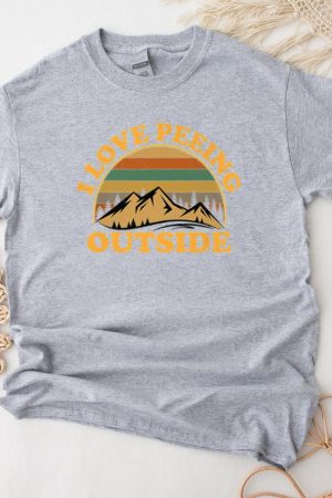 I Love Peeing Outside Camping Hiking T-Shirt