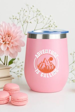 Man Hiking Peaceful Artistic 12oz Tumbler