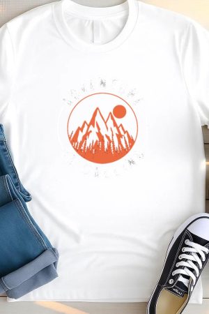 Man Hiking Peaceful Artistic T Shirt