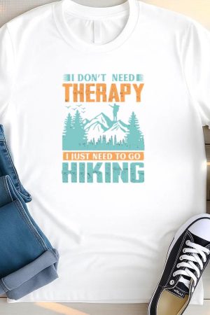 Man Hiking Relaxed Artistic T Shirt