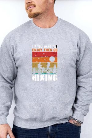 Man Motorbike Curious Minimal Sweatshirt
