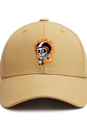 Mechanic Motorbike Joyful Modern Cotton Baseball Hat