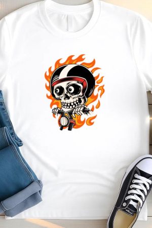 Mechanic Motorbike Joyful Modern T Shirt