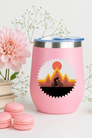 Mountain Bike Vintage Retro MTB Downhill Biking Cycling 12oz Tumbler