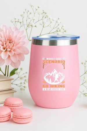 Nature Hiking Brave Flat 12oz Tumbler