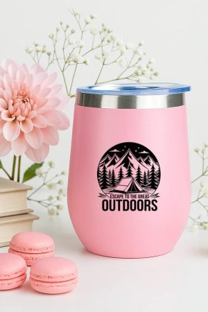 Nature Hiking Focused Flat 12oz Tumbler