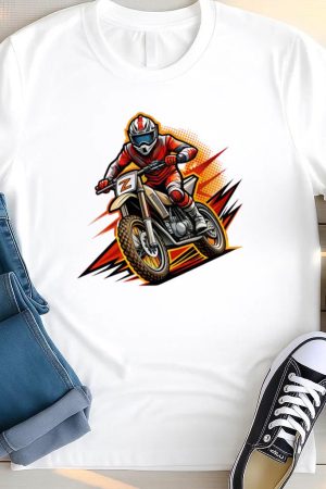 Nature Motorbike Focused Edgy T Shirt