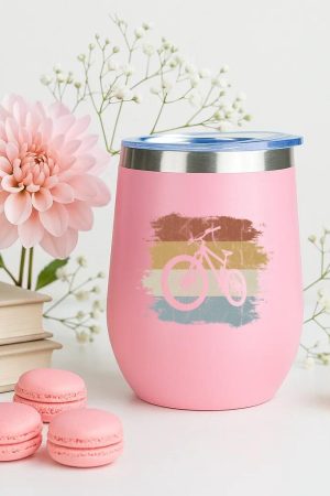 Retro Eighties Cycling Mountain Bike 12oz Tumbler