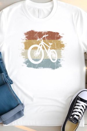 Retro Eighties Cycling Mountain Bike T Shirt