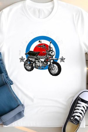 Retro Monkey Bike Pit Crew T Shirt