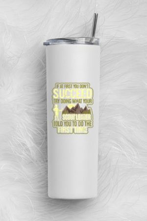 Scout Leader Camping Boy Hiking Skinny Tumbler 20oz