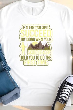 Scout Leader Camping Boy Hiking T Shirt