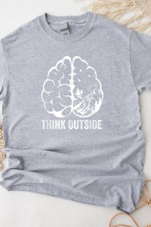 Think Outside Hiking Nature Camping T-Shirt