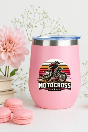 Traveler Motorbike Happy Modern 12oz Tumbler