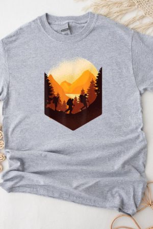 Traveling While Hiking Camping T-Shirt