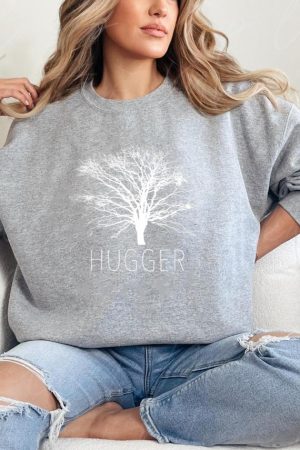Tree Hugger Outdoor Lover Camping Hiking Earth Day Sweatshirt