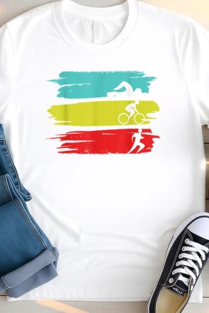 Triathlon Swim Bike Run Triathlon T Shirt