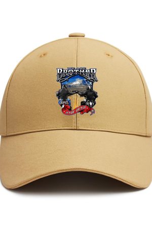 Wanderer Motorbike Joyful Graphic Cotton Baseball Hat