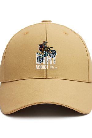 Wanderer Motorbike Peaceful Graphic Cotton Baseball Hat