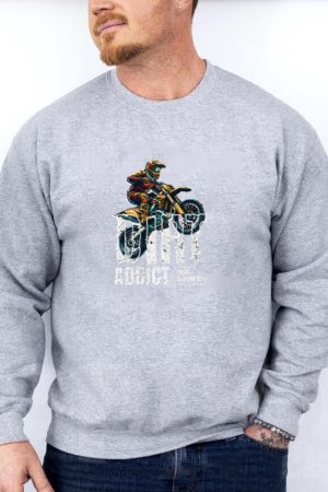 Wanderer Motorbike Peaceful Graphic Sweatshirt