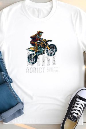 Wanderer Motorbike Peaceful Graphic T Shirt